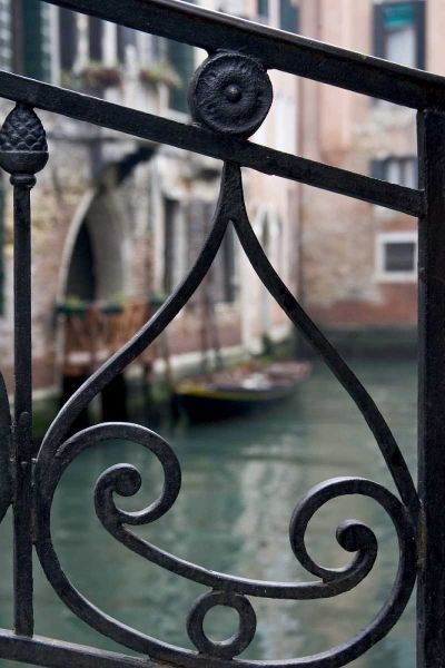 Italy, Venice Stair railing metalwork design